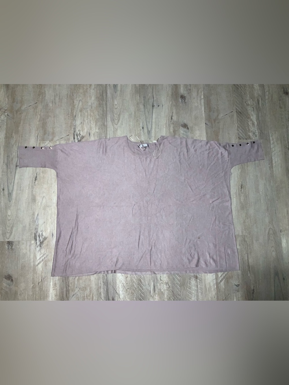 (Bin 20) Jennifer Lopez, Short-Sleeve Shrug in Dusty Mauve, SIze L/XL